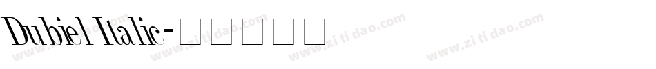 Dubiel Italic字体转换